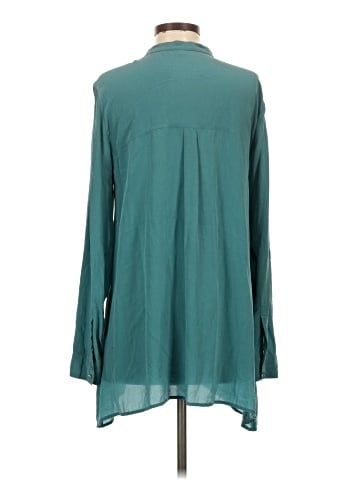 Eileen Fisher Long Sleeve Silk Top (view 2)