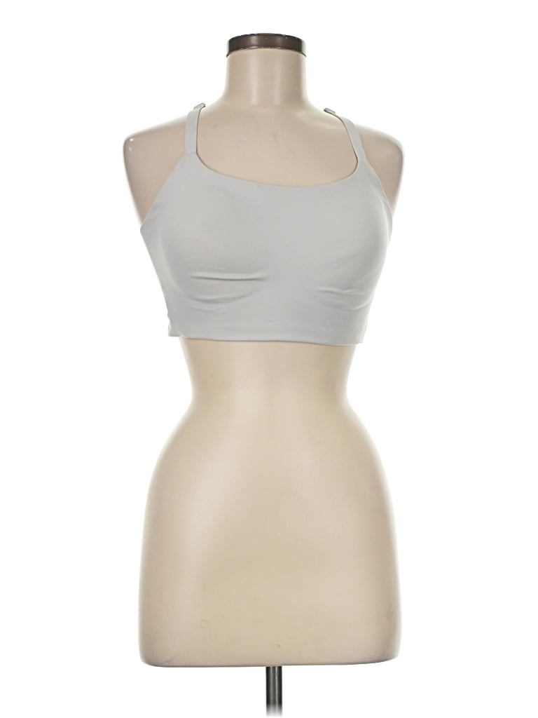 Pre-owned Assorted Brands Tank Top Silver Halter Neckline Tops