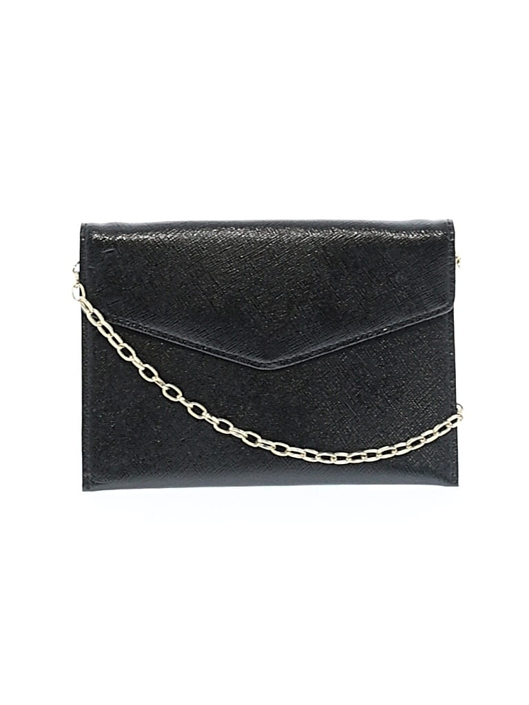 Pre-owned Halogen Leather Crossbody Bag In Black