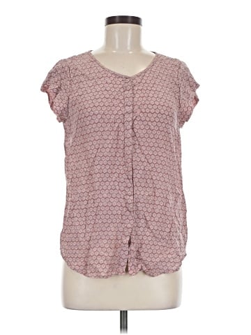 Joie Short Sleeve Silk Top (view 1)