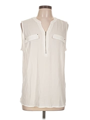 JM Collection Sleeveless Blouse (view 1)