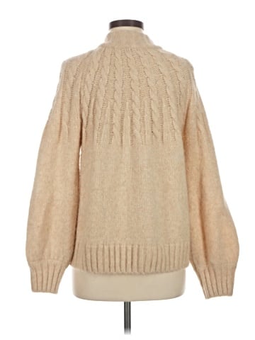 Madewell Harwood Cableknit Mockneck Cardigan Sweater (view 2)
