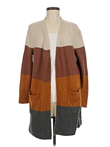 Madewell Kent Striped Cardigan Sweater in Coziest Yarn (view 1)