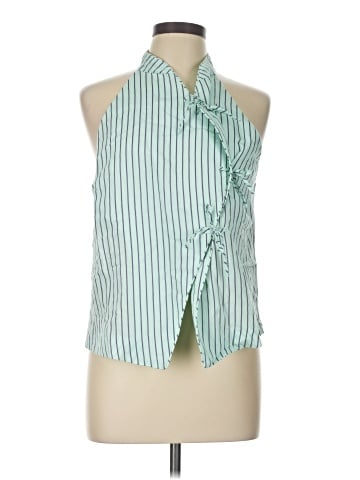 MNG Sleeveless Button-Down Shirt (view 1)