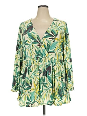 Torrid 3/4 Sleeve Blouse (view 1)