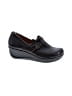 Nurture 100% Leather Black Wedges Size 8 1/2 - photo 1