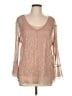 Adiva Tan Long Sleeve Blouse Size L - photo 1