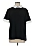 Shein 100% Polyester Color Block Black Short Sleeve Top Size 8 - 10 - photo 1