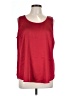 Chico's 100% Polyester Red Sleeveless Blouse Size Lg (2) - photo 1