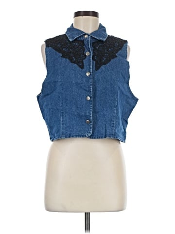Coldwater Creek Denim Vest (view 1)