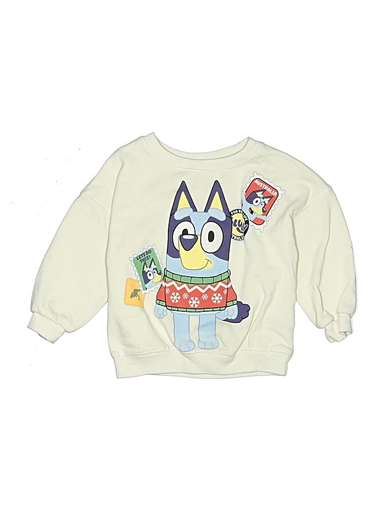 Pre-owned Bluey Kids' Sweatshirt In Ivory