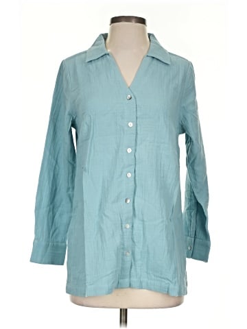 Soft Surroundings 3/4 Sleeve Button-Down Shirt (view 1)