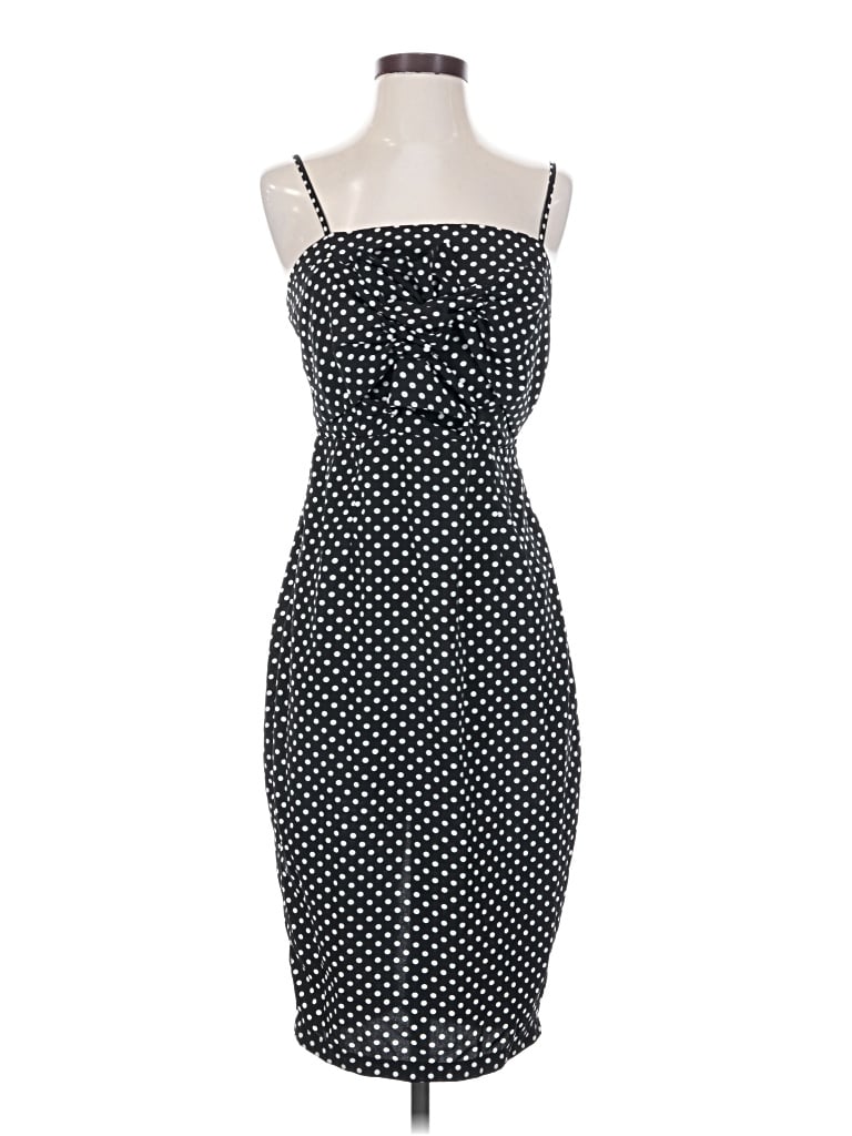 Pre-owned Peach Cocktail Dress In Black
