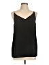 Ann Taylor LOFT 100% Polyester Black Sleeveless Blouse Size L - photo 1
