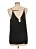 Ann Taylor LOFT 100% Polyester Black Sleeveless Blouse Size L - photo 2