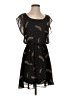 Lush 100% Polyester Stars Black Cocktail Dress Size S - photo 1