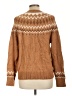 Talbots Chevron-herringbone Brown Cardigan Size Lg Petite - photo 2