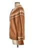 Talbots Chevron-herringbone Brown Cardigan Size Lg Petite - photo 5