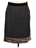 BCBGMAXAZRIA Chevron-herringbone Gold Gray Wool Skirt Size 6 - photo 1