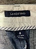 Lands' End 100% Baumwolle Chevron-herringbone Blue Shorts Size 4 - photo 3