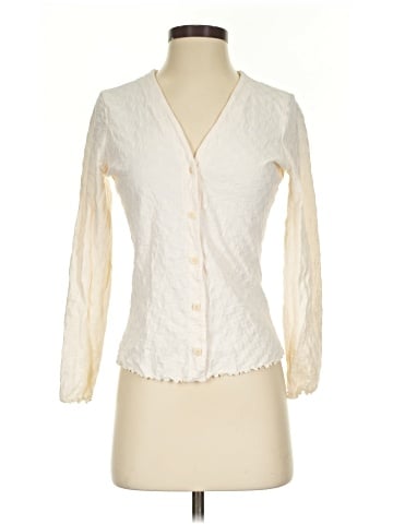 Madewell V-Neck Cardigan in Checkerboard Jacquard (view 1)