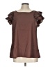 Assorted Brands Brown Short Sleeve Top Size L - photo 1