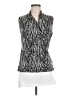 Tahari Silver Sleeveless Blouse Size M - photo 1