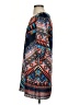 Bebop 100% Polyester Print Blue Casual Dress Size S - photo 5