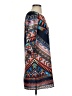 Bebop 100% Polyester Print Blue Casual Dress Size S - photo 4