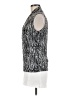 Tahari Silver Sleeveless Blouse Size M - photo 5