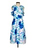 Lilly Pulitzer 100% Polyester Print Blue Pink Cocktail Dress Size 0 - photo 1