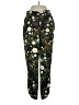CAbi 100% Polyester Floral Green Casual Pants Size S - photo 1