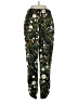 CAbi 100% Polyester Floral Green Casual Pants Size S - photo 2
