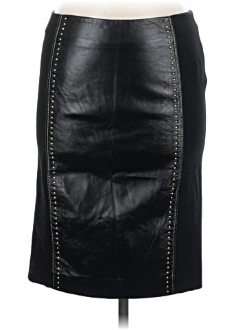 Versace Vintage Leather Pencil Skirt (view 1)