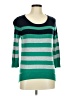JCPenney Stripes Green Pullover Sweater Size M - photo 1