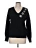 Ann Taylor LOFT Stars Black Pullover Sweater Size M - photo 1