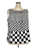 Worthington 100% Polyester Black Sleeveless Blouse Size 3X - photo 1