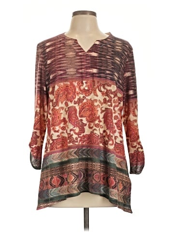 Chico's 3/4 Sleeve T-Shirt (view 1)