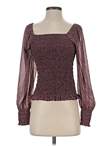 Madewell Lucie Bubble-Sleeve Smocked Top in Cottage Garden (view 1)