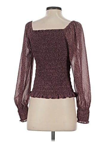 Madewell Lucie Bubble-Sleeve Smocked Top in Cottage Garden (view 2)