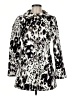 Etcetera Animal Print Silver Coat Size 6 - photo 1