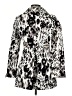 Etcetera Animal Print Silver Coat Size 6 - photo 2