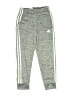 Adidas 100% Polyester Gray Track Pants Size 8 - photo 1