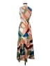 Entro 100% Polyester Color Block Tan Casual Dress Size S - photo 1