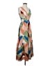 Entro 100% Polyester Color Block Tan Casual Dress Size S - photo 2