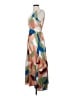 Entro 100% Polyester Color Block Tan Casual Dress Size S - photo 4