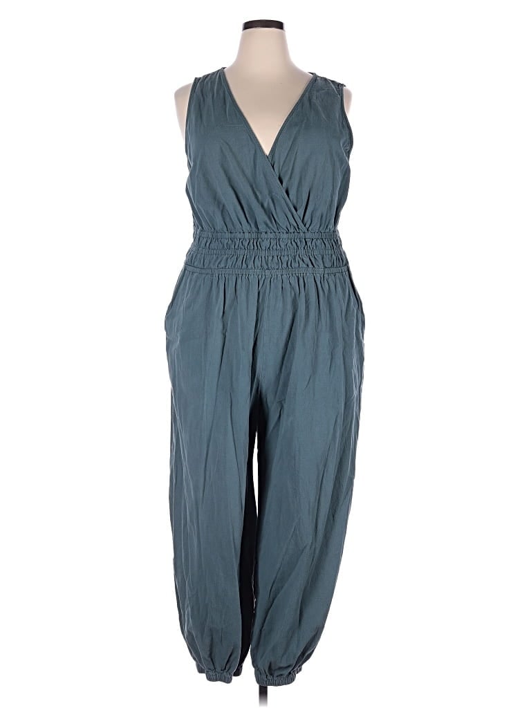 Pre-owned Cider Jumpsuit In Teal