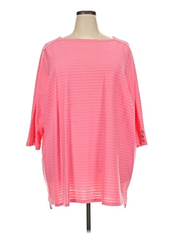 Woman Within 3/4 Sleeve Top (view 1)