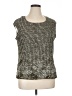 Christopher & Banks Silver Sleeveless Top Size XL - photo 1