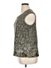 Christopher & Banks Silver Sleeveless Top Size XL - photo 5